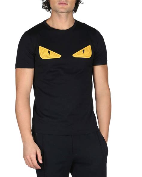 fendi shirt men eyes small logo|fendi t shirt i offer.